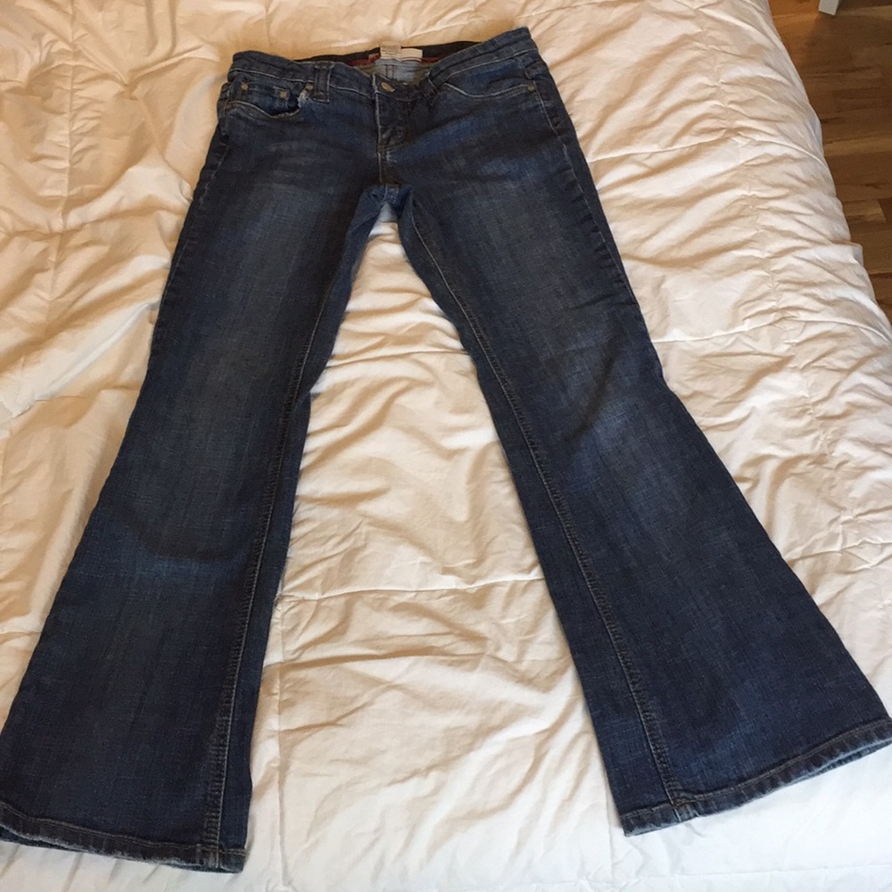 Bootcut refuge jeans.